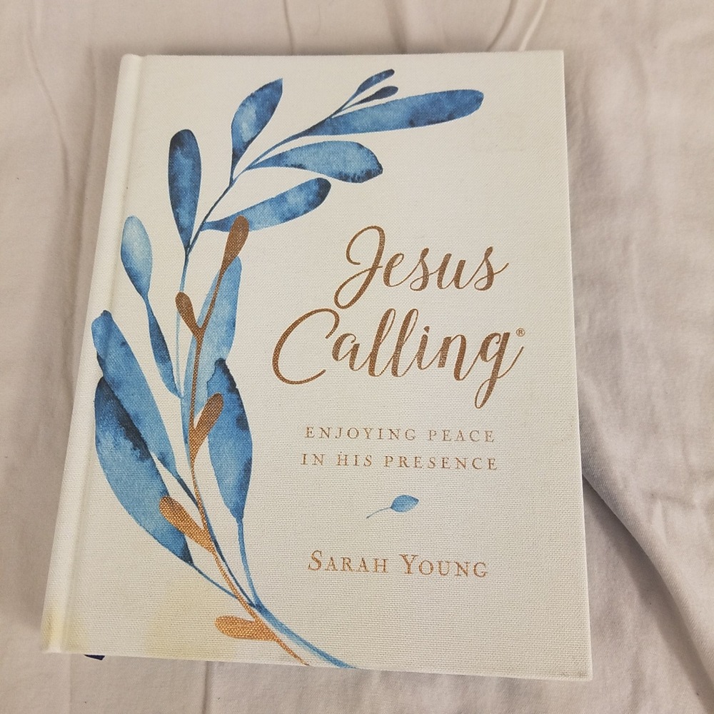 Jesus Calling Sarah‎ Young Large Deluxe Teal Hardcover Devotional 365 Day Book